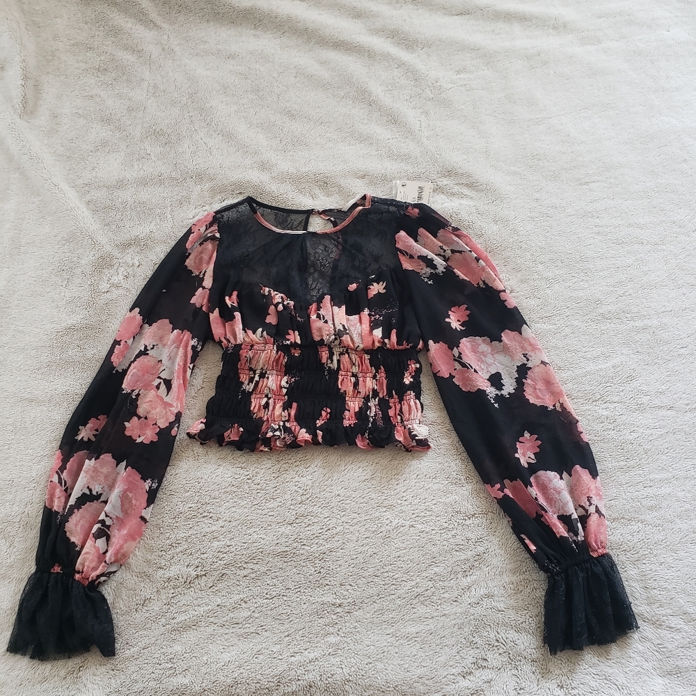 Beautiful free people cropped top